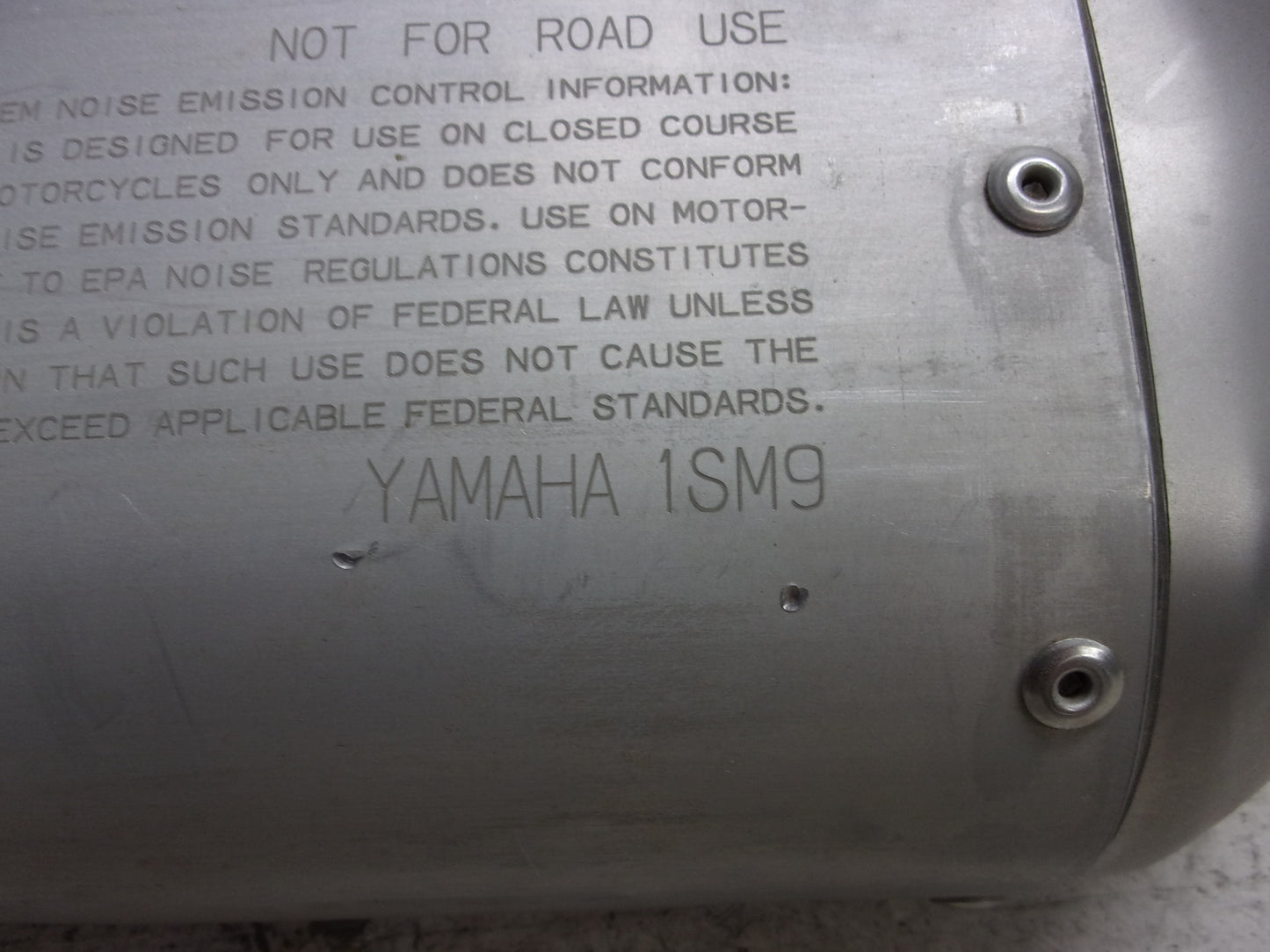Yamaha Dirt Bike 2016 YZ250 OEM Exhaust Silencer / Pipe Part# 1SM-14750-90-00