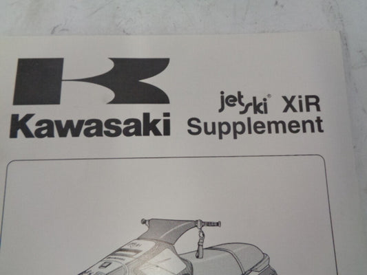 Kawasaki Jet Ski 1994 XIR 750 OEM Service Manual Supplement # 99963-0062-51