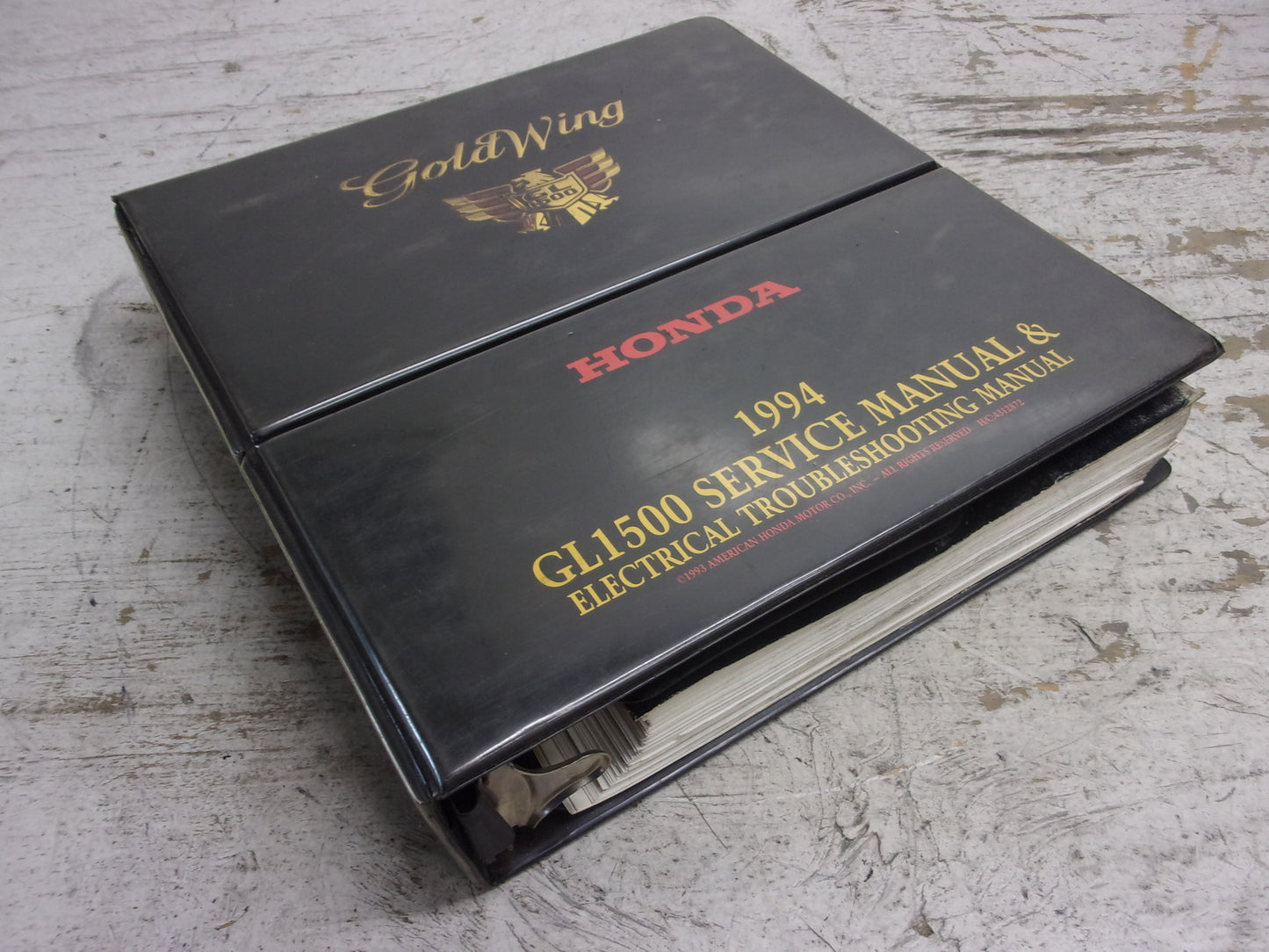 Honda 1994 GL1500 Service Manual & Electrical Troubleshooting Manual 61MAF00-AH
