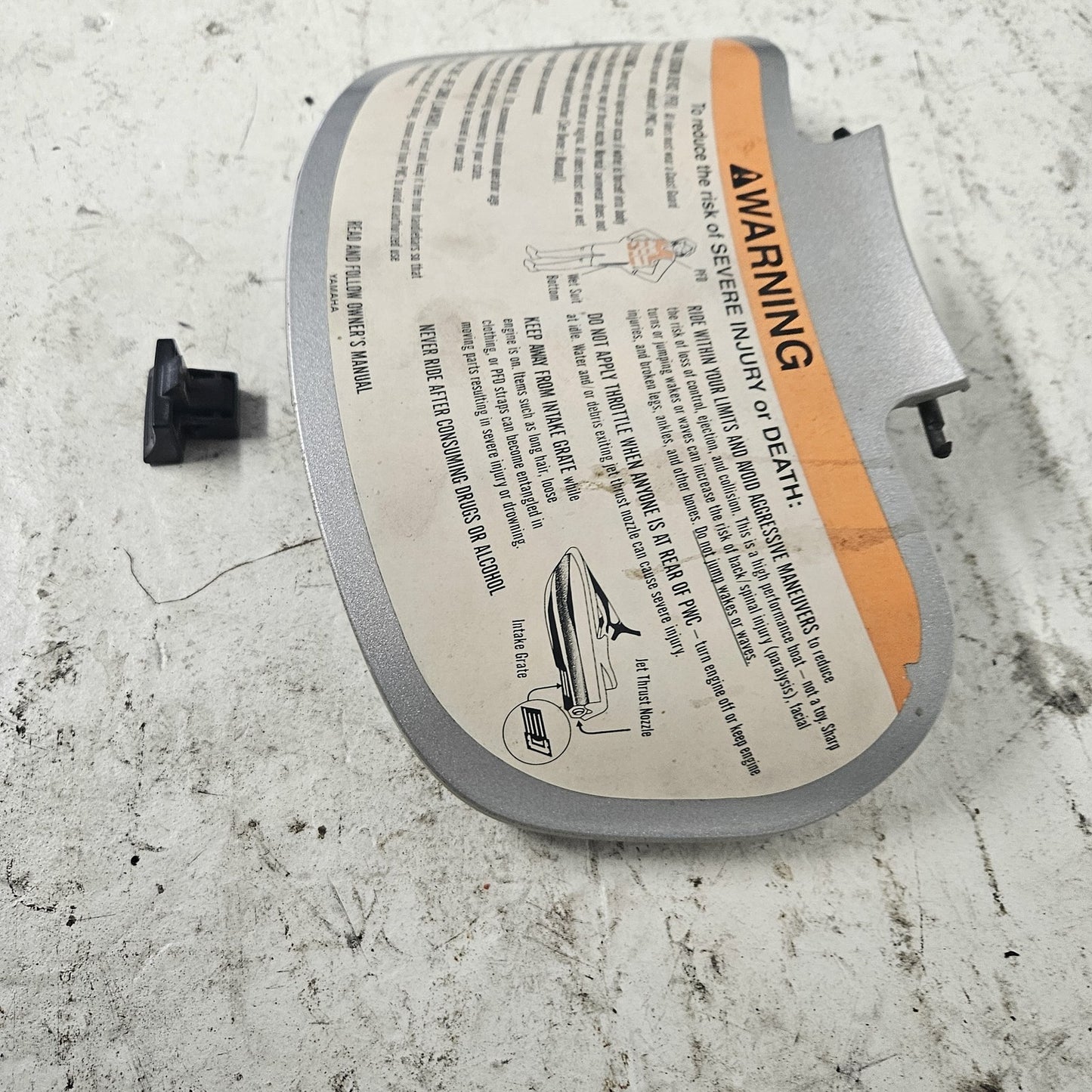 Yamaha Waverunner 2001 XL 1200 Grey Metallic Glove Box Lid # F0V-U517H-00-P0