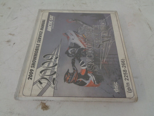 Arctic Cat 2009 Snowmobile Service Manual CD Disc Part# 2258-266