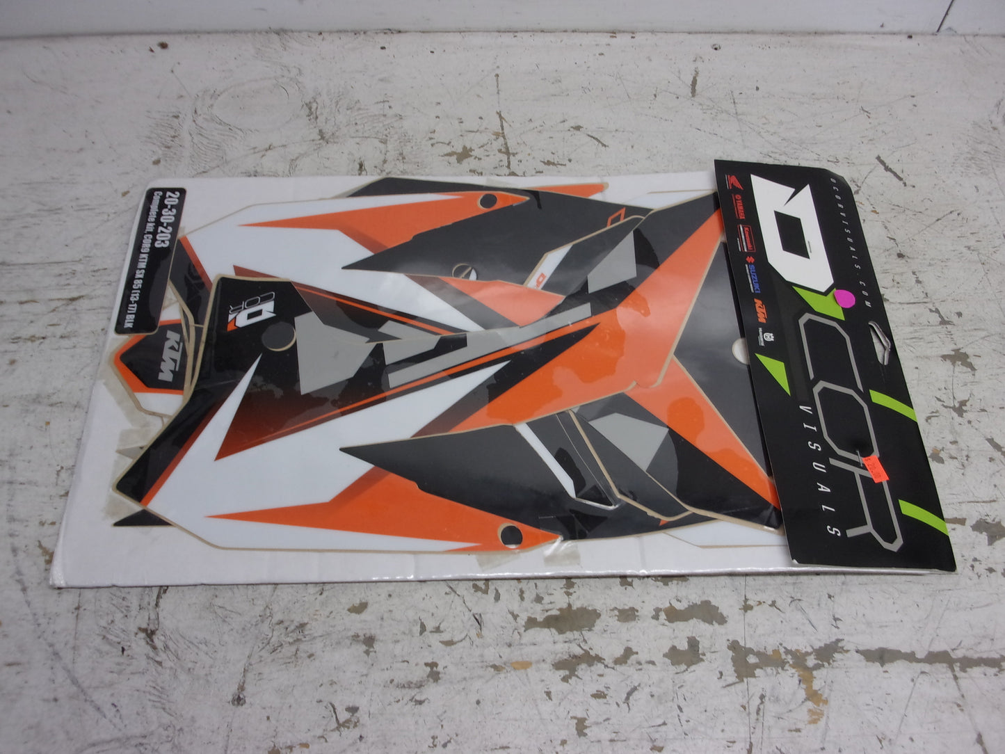 KTM 2013-2017 D'Cor NEW KTM Complete White Decal Set Part# 20-30-203