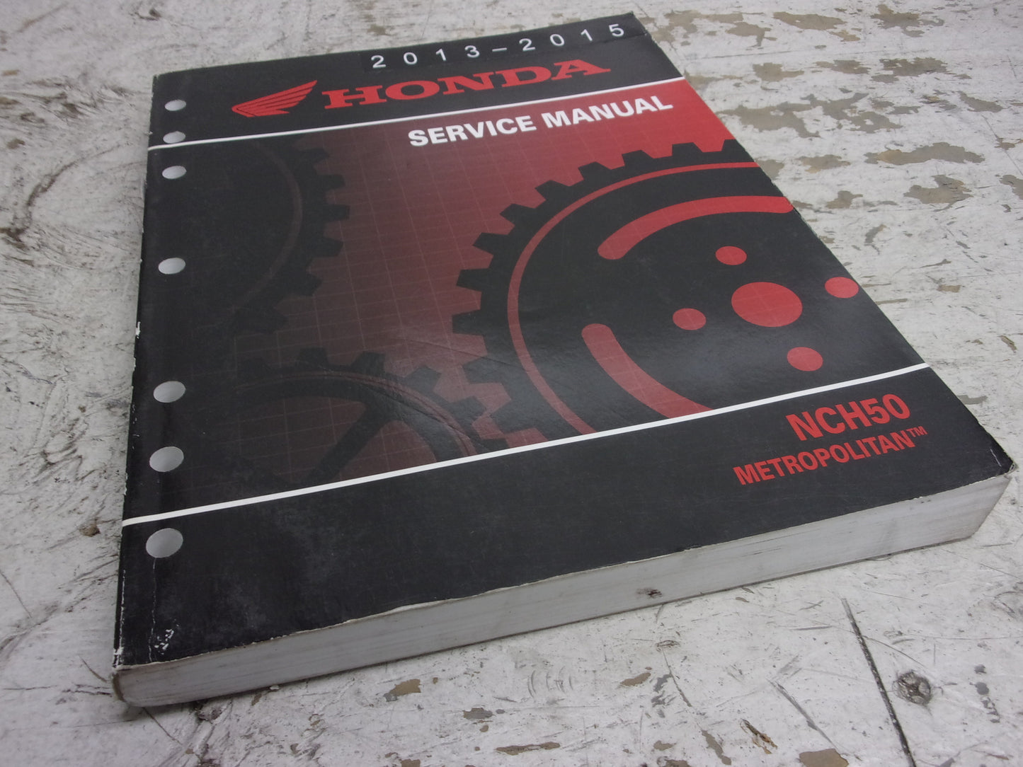 Honda Scooter 2013-2015 NCH50 Metropolitan OEM Service Manual Part# 61GGL02