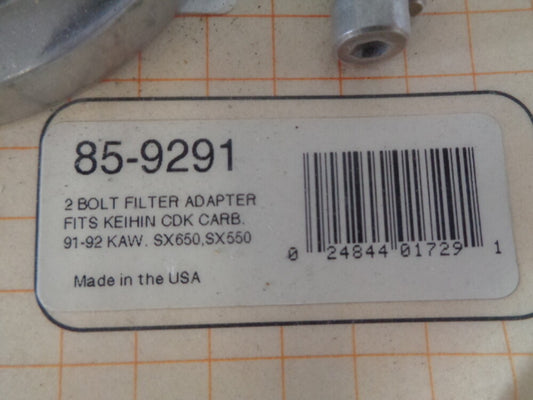 Kawasaki Jet Ski 1991-1992 650SX 550SX NEW OEM K&N 2 Bolt Filter Adapter 85-9291