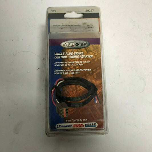 Tow Ready Ford F-Series Single Plug Brake Control Wiring Adapter Part# 20267