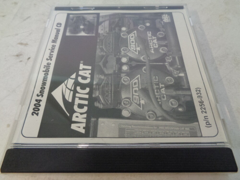 Arctic Cat 2004 Snowmobile Service Manual CD Disc Part# 2256-932