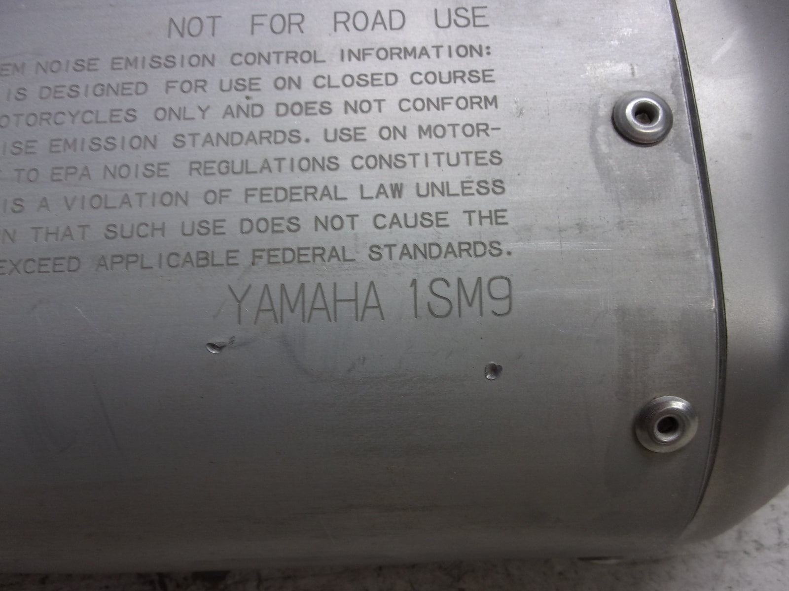 Yamaha Dirt Bike 2016 YZ250 OEM Exhaust Silencer / Pipe Part# 1SM-14750-90-00