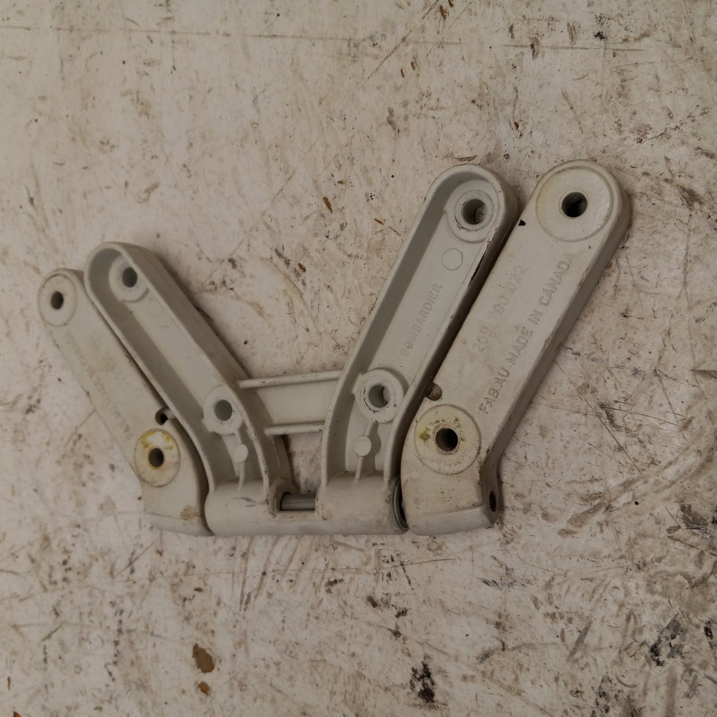 Sea Doo Bombardier 2000-2002 GTX XP LRV OEM White Hood Hinge Set Part 269700038