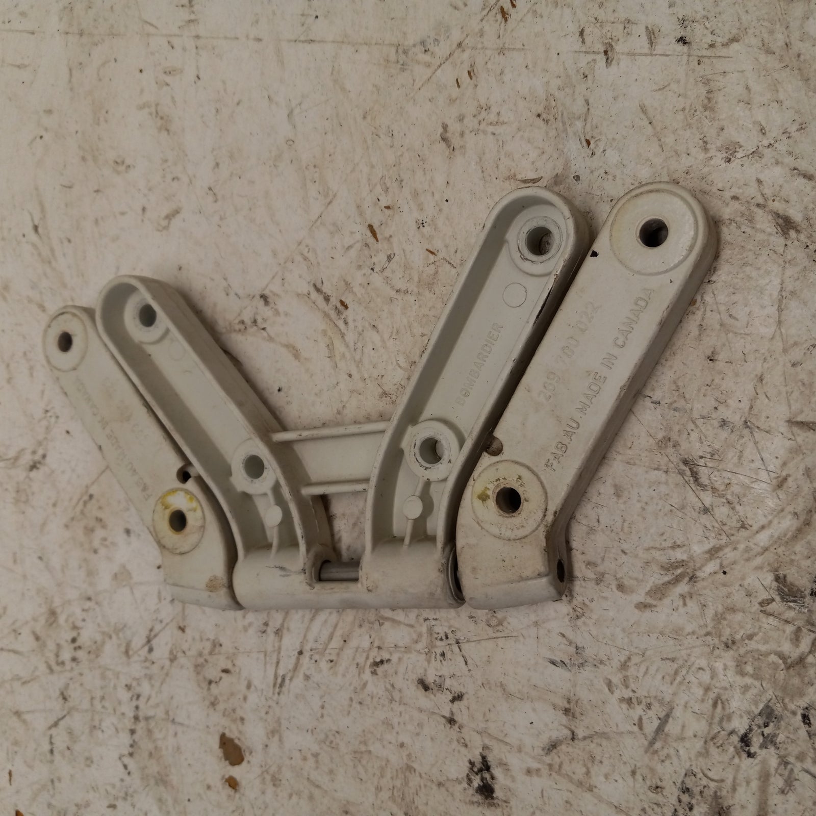 Sea Doo Bombardier 2000-2002 GTX XP LRV OEM White Hood Hinge Set Part 269700038