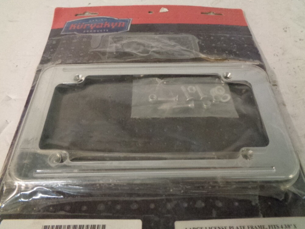 Honda Suzuki Kawasaki Harley-Davidson Kuryaykn Large License Plate Frame # 9164