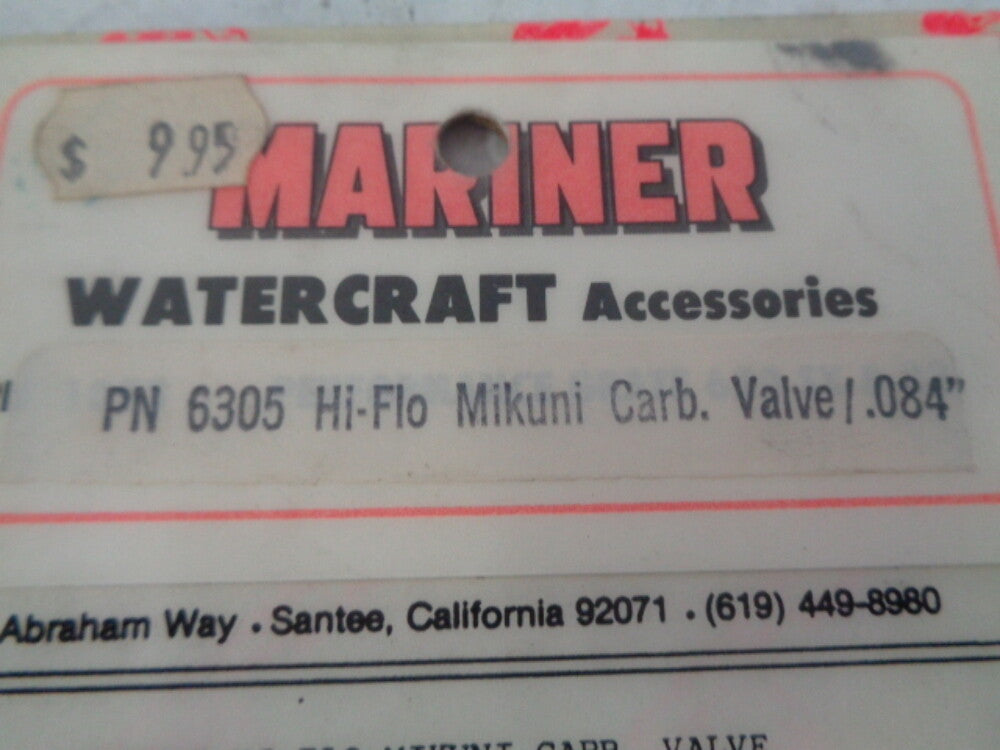 Kawasaki Stand Up Jet Ski NEW Mariner Hi Flo Mikuni Carburetor Valve # 6305