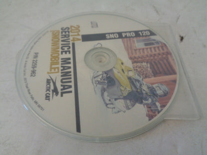 Arctic Cat Snowmobile 2014 Snow Pro 120 Service Manual CD Disc Part# 2259-962