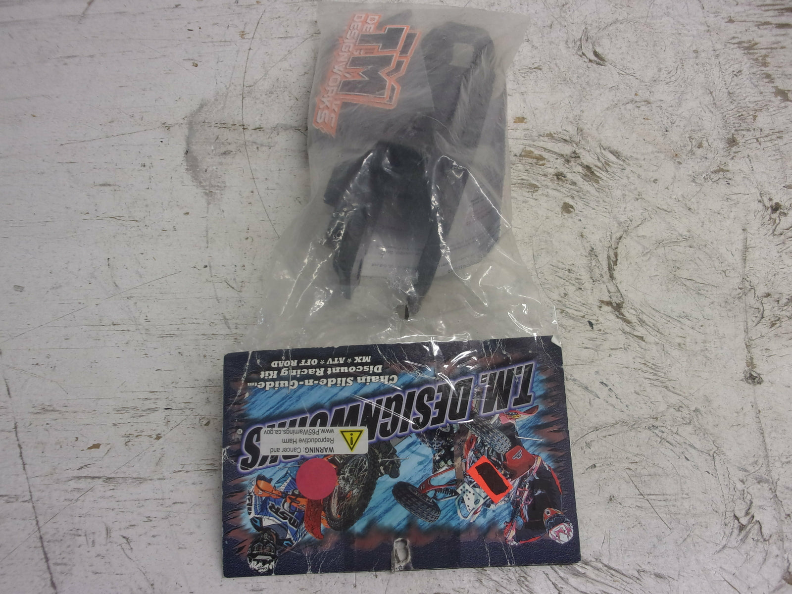 KTM Dirt Bike T.M. Designworks Chain Slide-N-Guide Mini Kit, Black # KTM-065-BK