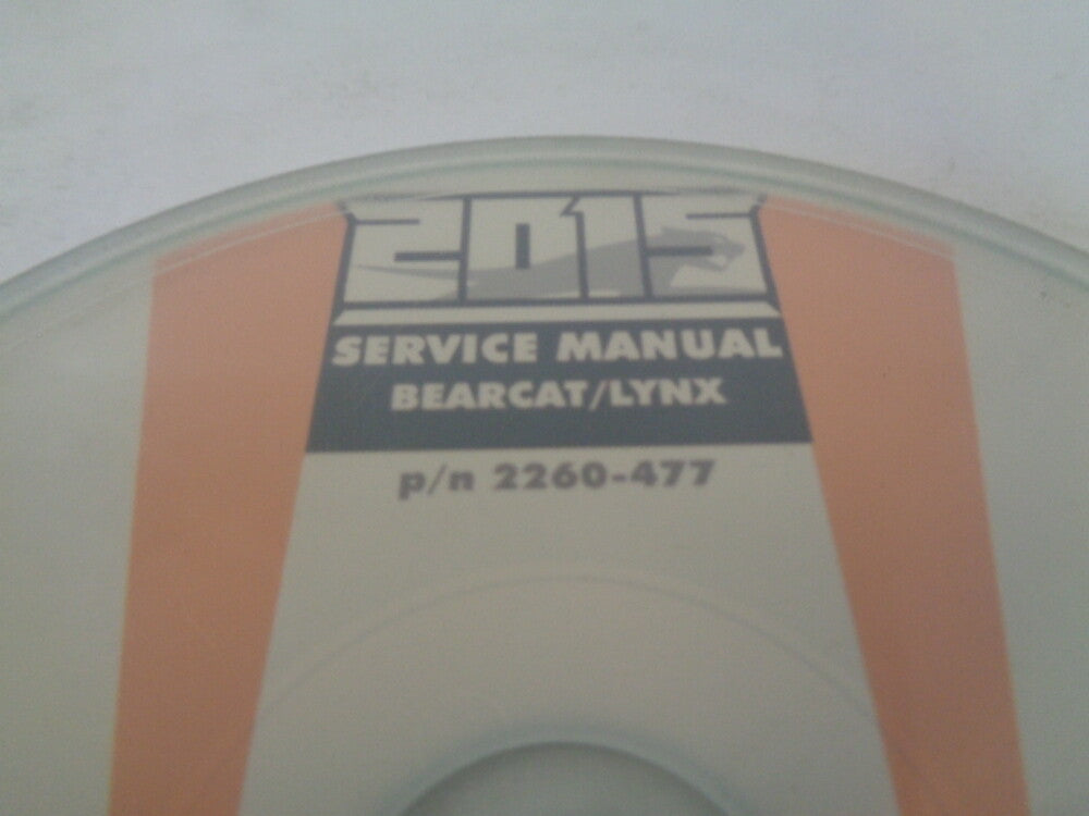 Arctic Cat Snowmobile 2015 Bearcat / Lynx Service Manual CD Disc Part# 2260-477