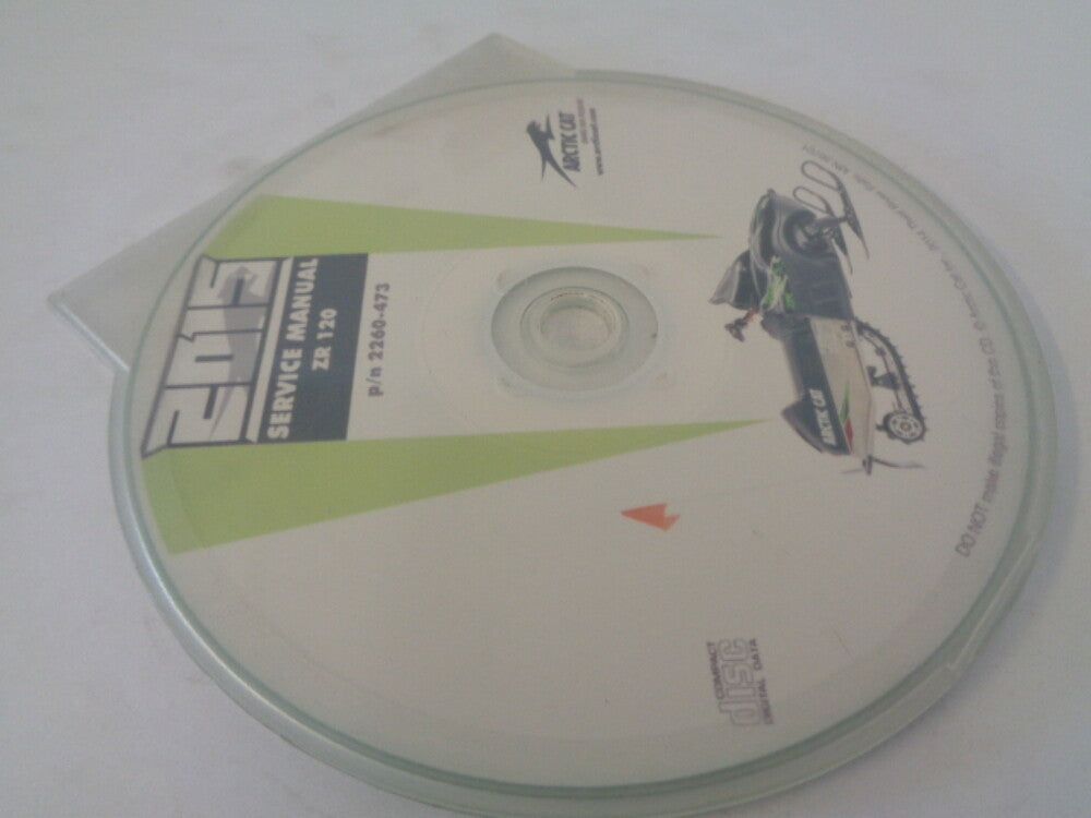 Arctic Cat Snowmobile 2015 ZR 120 Service Manual CD Disc Part# 2260-473