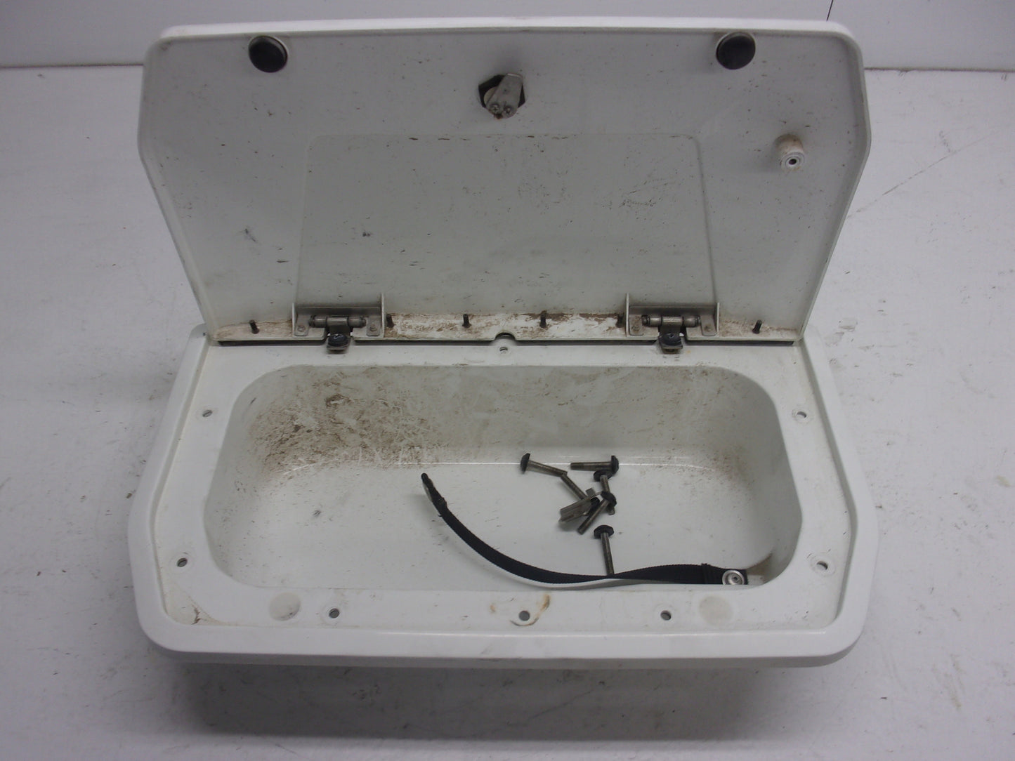 Kawasaki Jet Ski 1989-1996 TS OEM White Glove Box + Lid Part# 39012-3708-8C