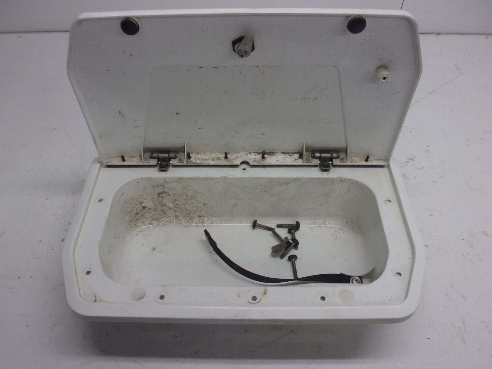 Kawasaki Jet Ski 1989-1996 TS OEM White Glove Box + Lid Part# 39012-3708-8C