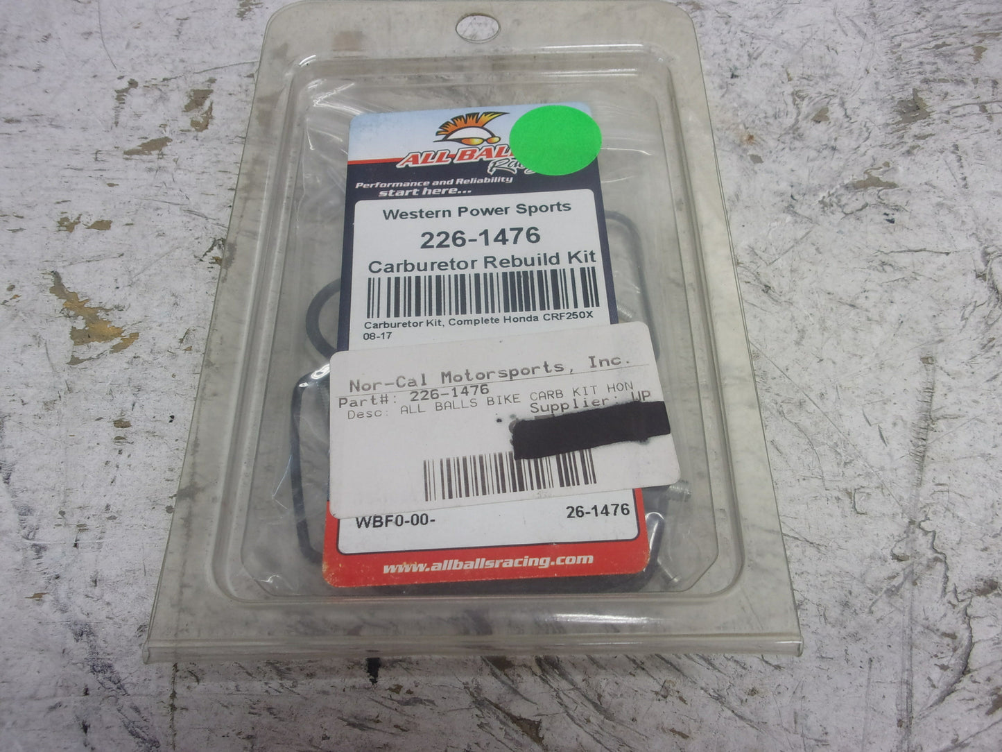 Honda 2008-2017 CRF250X New All Balls Racing Carburetor Rebuild Kit # 26-1476
