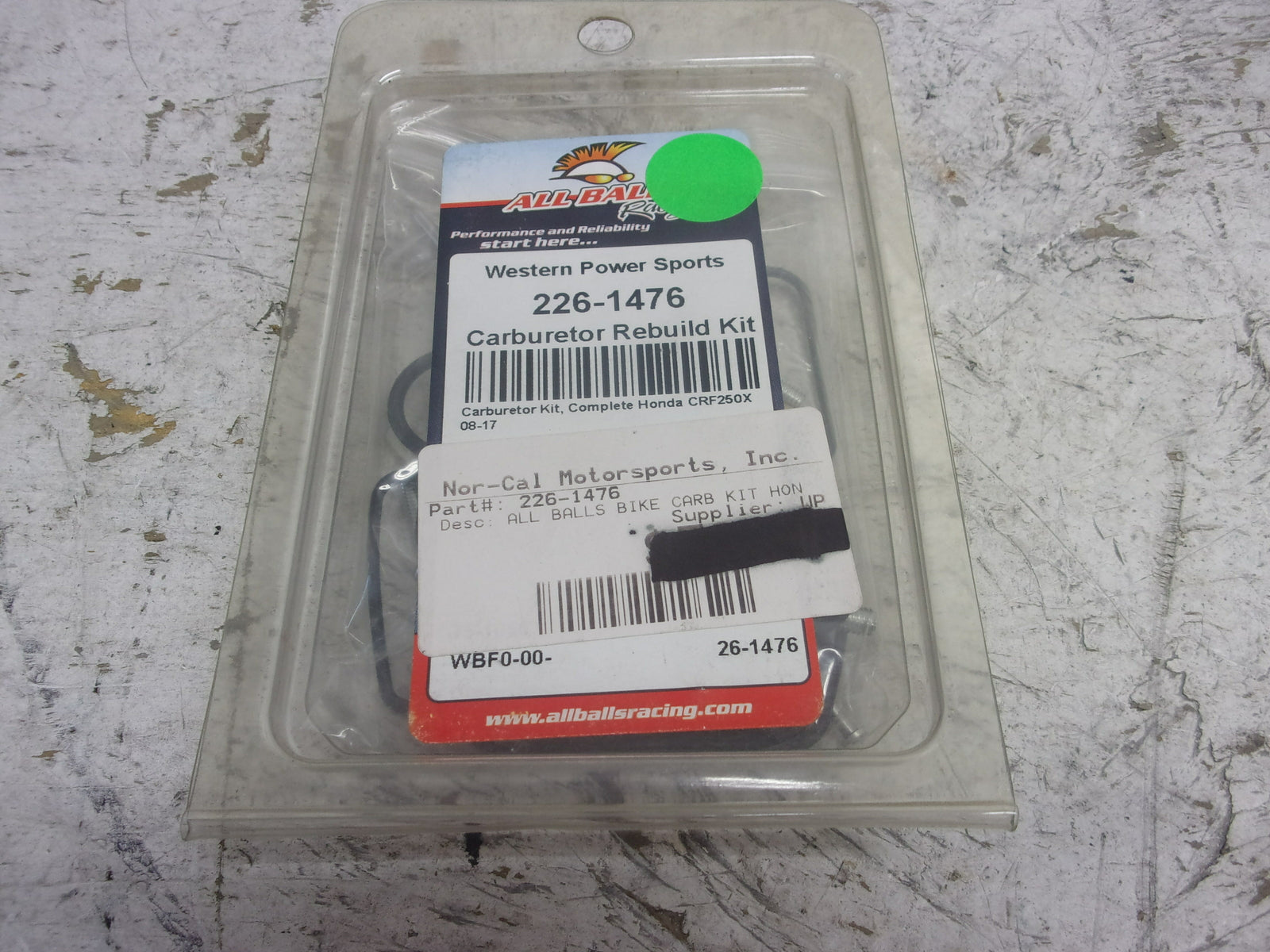 Honda 2008-2017 CRF250X New All Balls Racing Carburetor Rebuild Kit # 26-1476