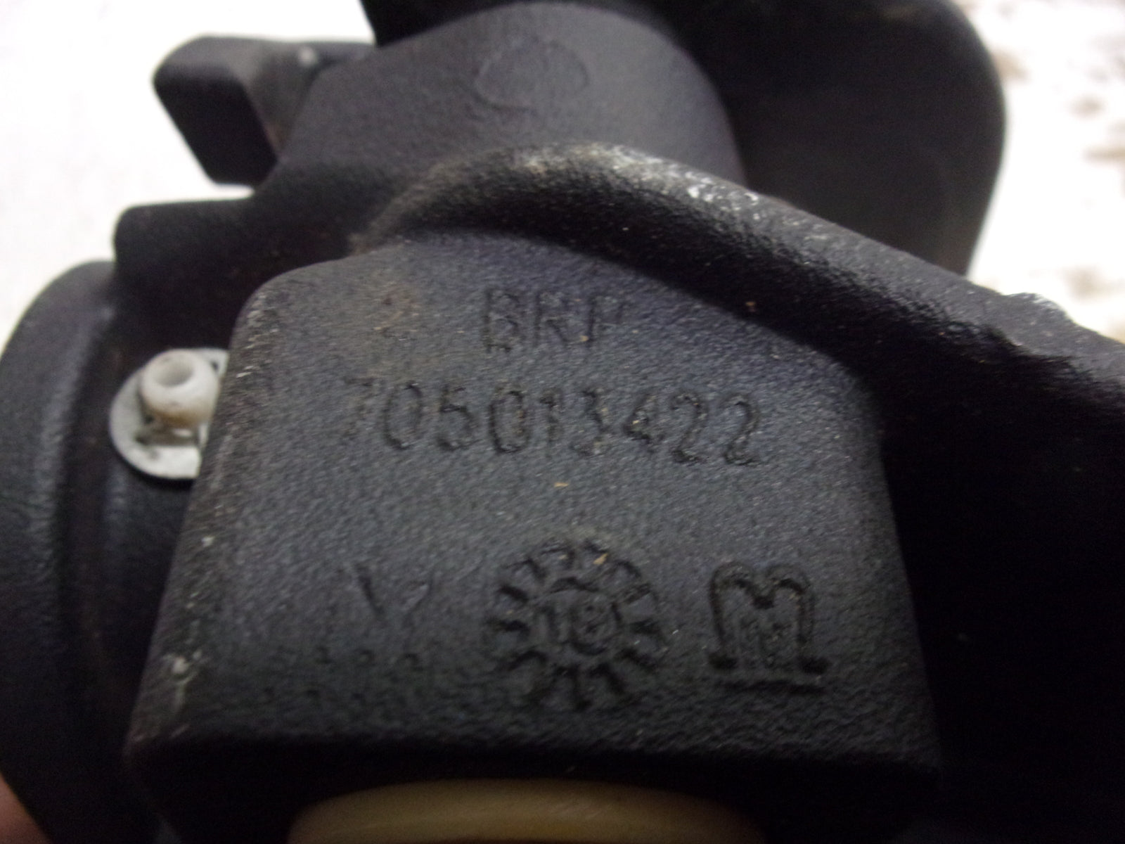 Can-Am  2019-2022 Ryker OEM Right Master Cylinder Footpeg + Support # 705601580