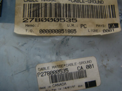 Sea-Doo BRP 1994-1996 Speedster OEM NOS Battery Ground Cable Part# 278000535