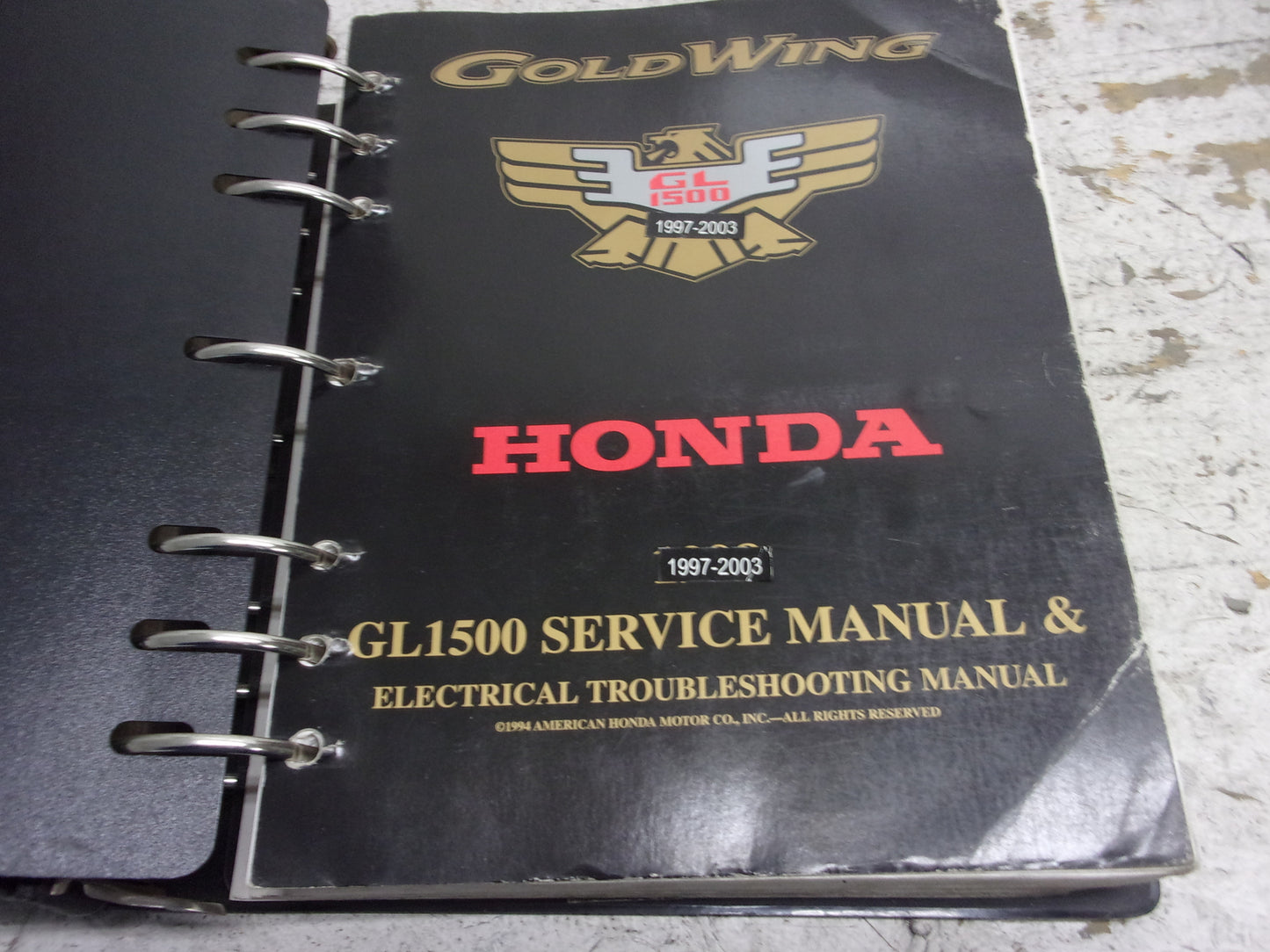Honda 1998 GL1500 Service Manual & Electrical Troubleshooting Manual 61MAM03-AH