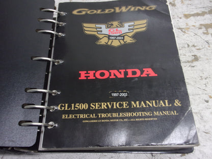 Honda 1998 GL1500 Service Manual & Electrical Troubleshooting Manual 61MAM03-AH