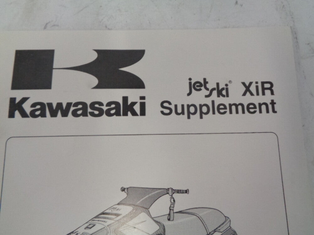 Kawasaki Jet Ski 1994 XIR 750 OEM Service Manual Supplement # 99963-0062-51