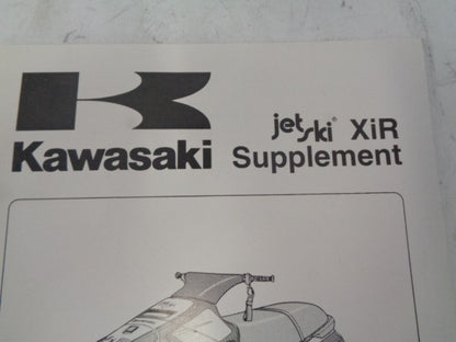 Kawasaki Jet Ski 1994 XIR 750 OEM Service Manual Supplement # 99963-0062-51