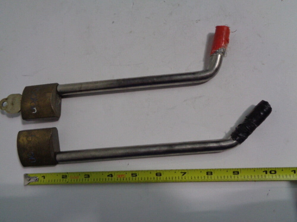 Personal Watercraft / Trailer Hitch Lock Set Qty:1 9" Lock , Qty:1 8" Lock