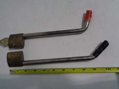 Personal Watercraft / Trailer Hitch Lock Set Qty:1 9" Lock , Qty:1 8" Lock