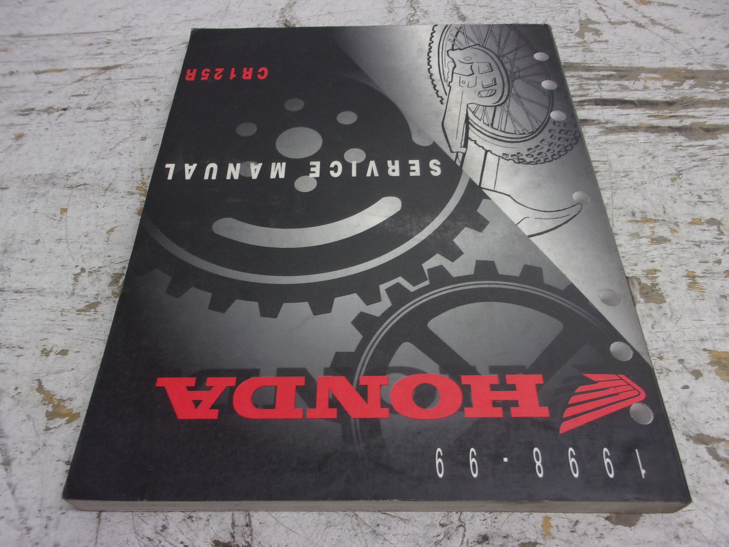 Honda Dirt Bike MX 1998-1999 CR125R OEM Service Manual Part# 61KZ451