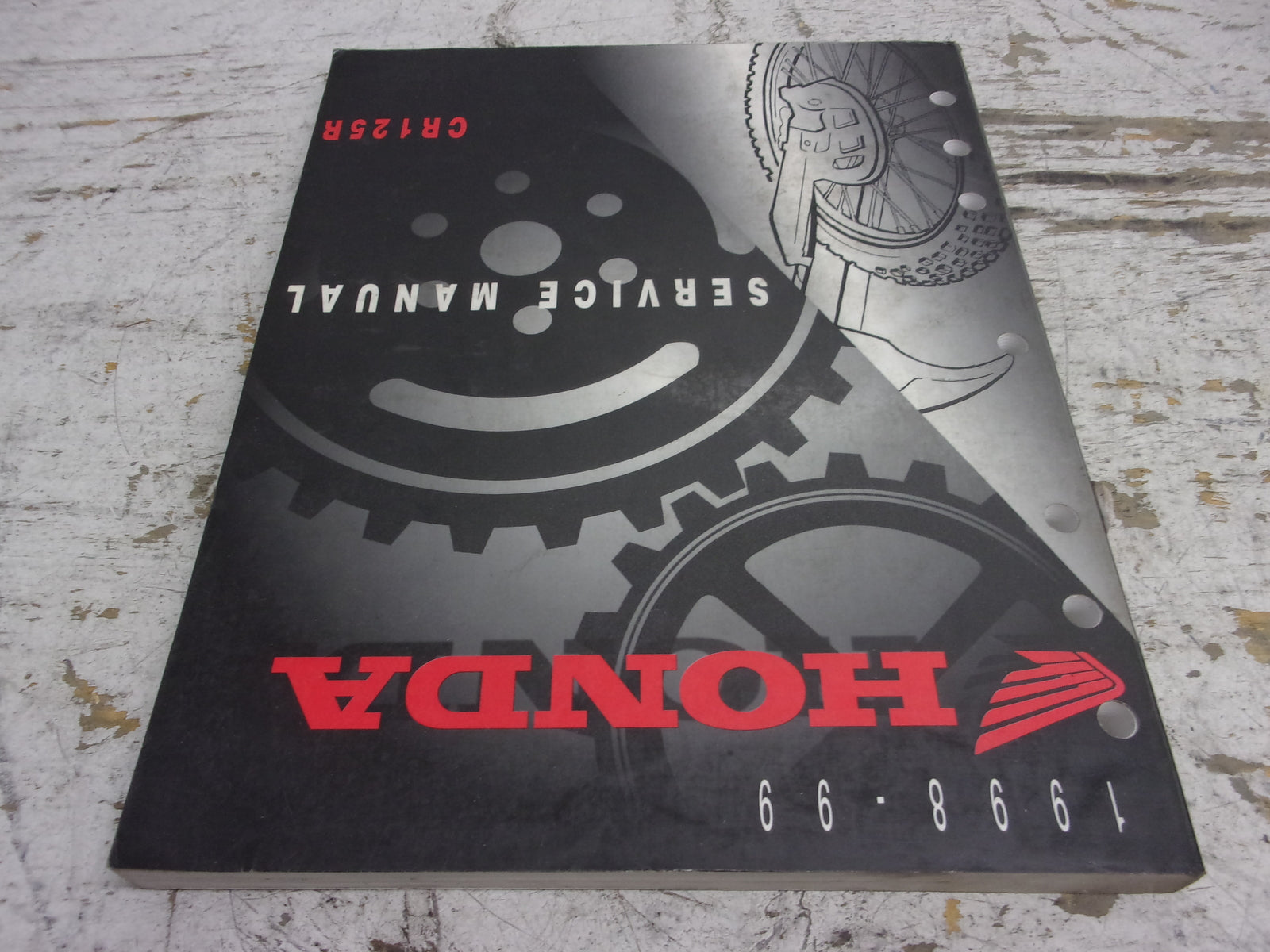 Honda Dirt Bike MX 1998-1999 CR125R OEM Service Manual Part# 61KZ451
