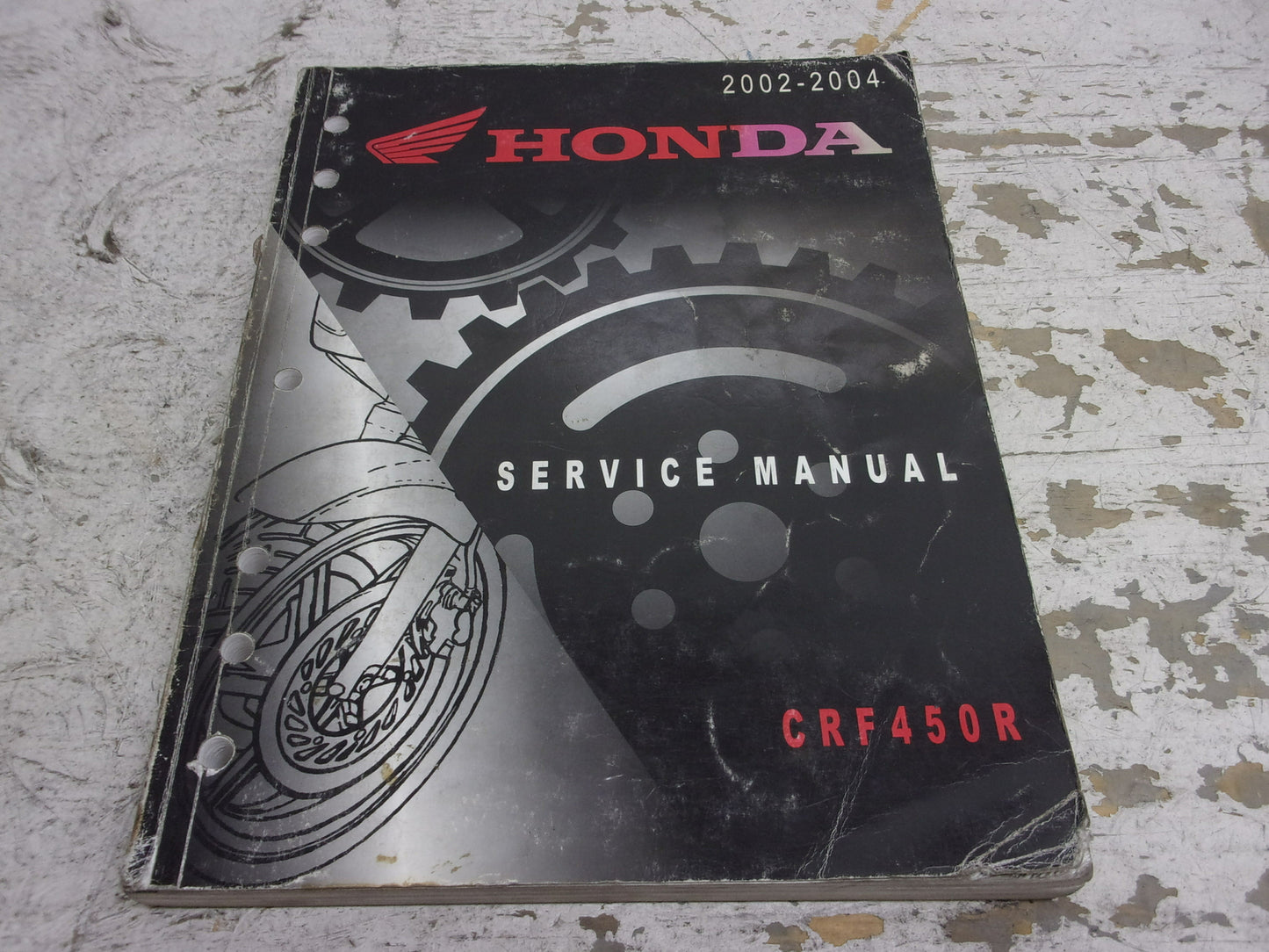 Honda Dirt Bike MX 2002-2004 CRF450R OEM Service Manual Part# 61MEN00