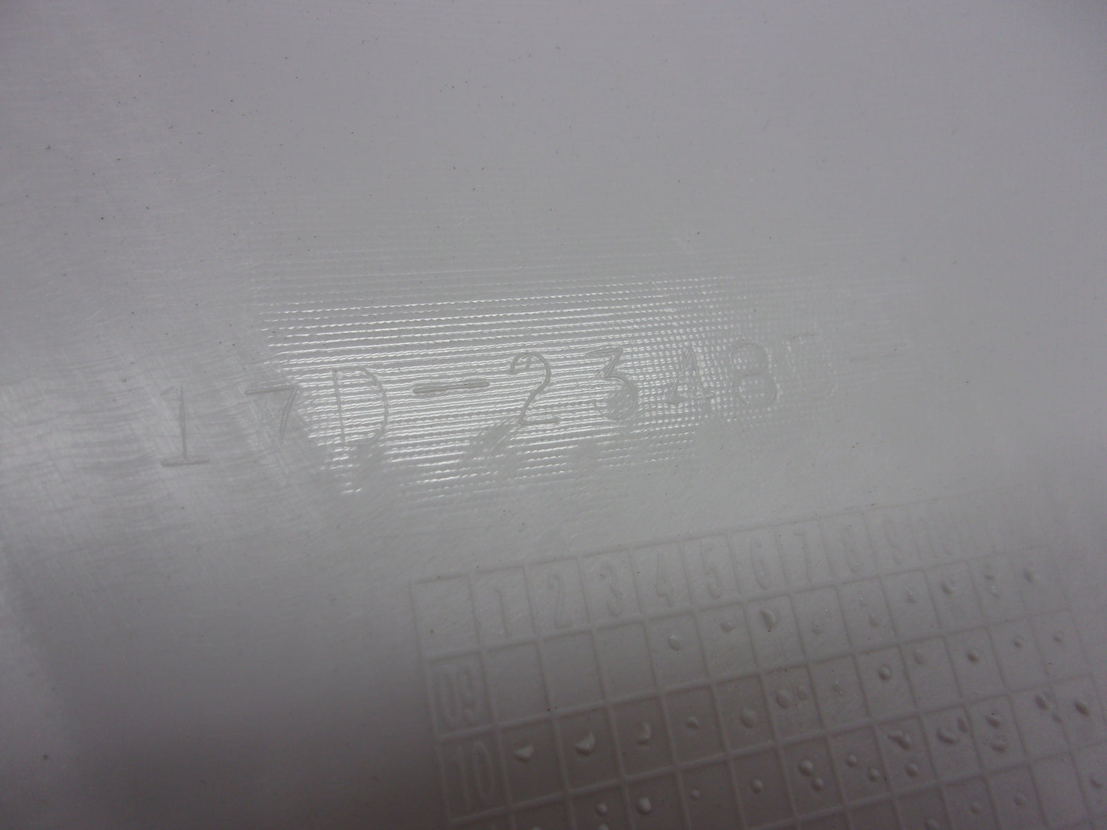 Yamaha Dirt Bike 2010-2022 YZ250/450 OEM White Number Plate # 17D-23485-50-00