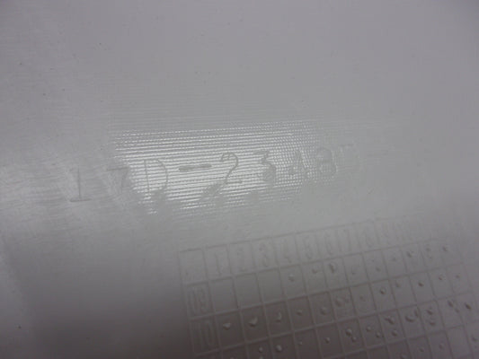 Yamaha Dirt Bike 2010-2022 YZ250/450 OEM White Number Plate # 17D-23485-50-00