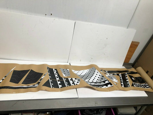 Polaris Snowmobile KC Asylum Silver Wrap Decal Kit NEW OEM Part# 2858034-581