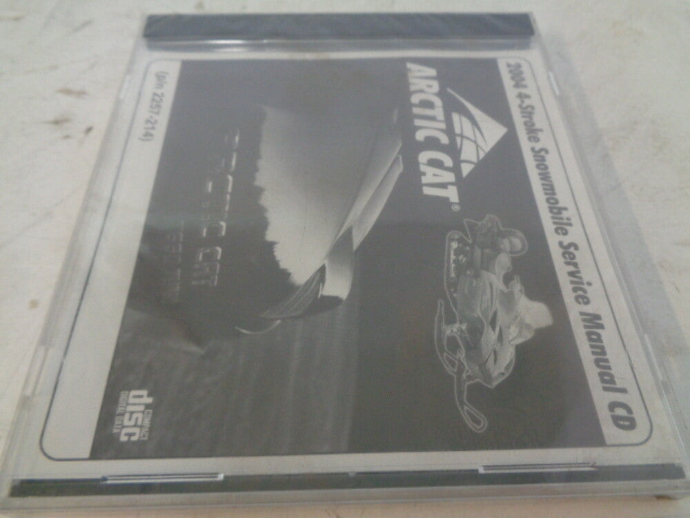 Arctic Cat 2004 4-Stroke Snowmobile Service Manual CD Disc Part# 2257-214