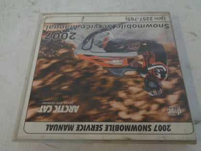 Arctic Cat 2007 Snowmobile Service Manual CD Disc Part# 2257-765