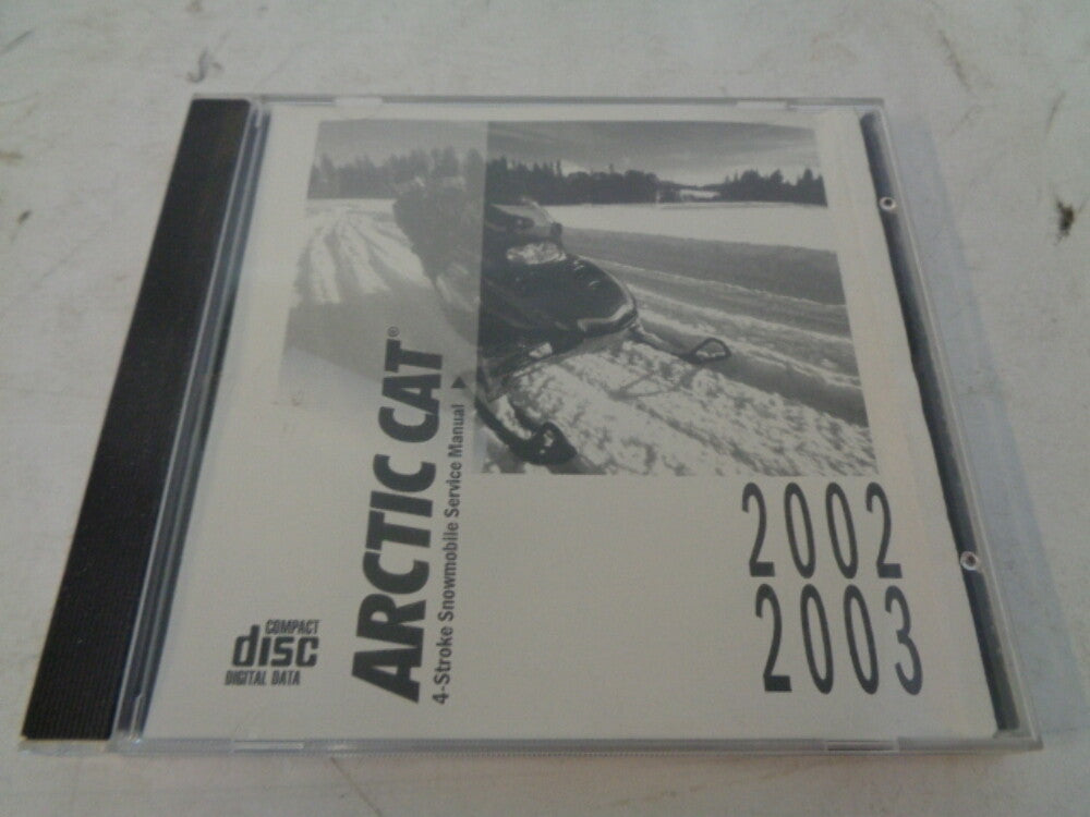 Arctic Cat 2002-2003 Snowmobile Service Manual CD Disc Part# 2256-983