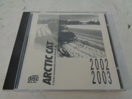 Arctic Cat 2002-2003 Snowmobile Service Manual CD Disc Part# 2256-983