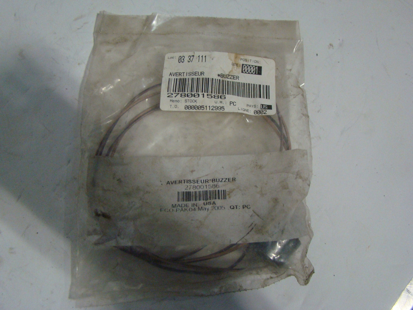 Sea Doo Bombardier 2002-2007 GTX XP RX GTI Buzzer NEW Part# 278001586