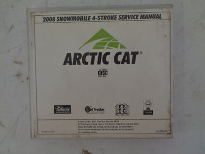 Arctic Cat 2008 4-Stroke Snowmobile Service Manual CD Disc Part# 2259-008