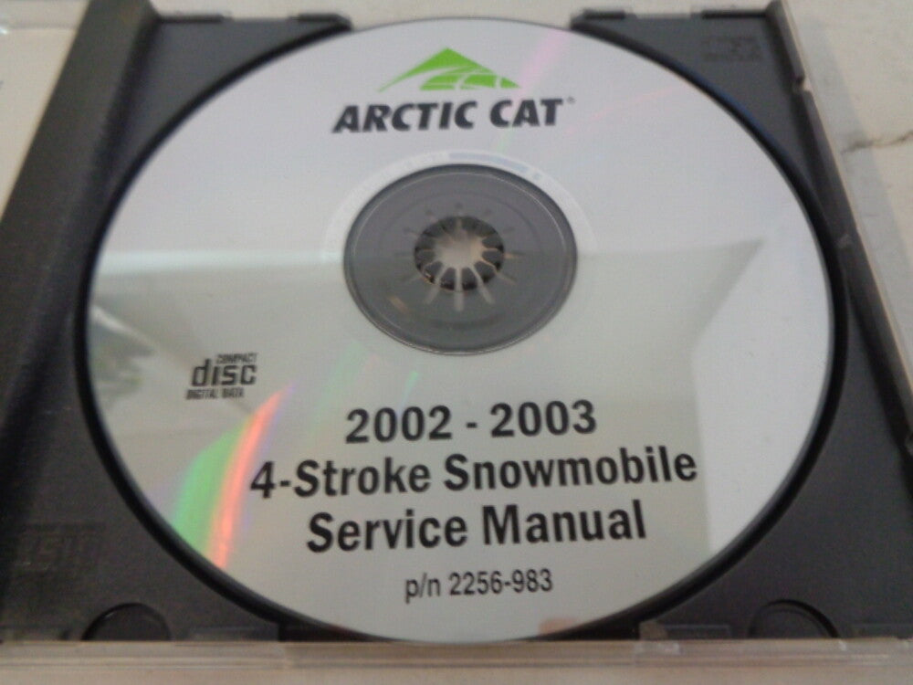 Arctic Cat 2002-2003 Snowmobile Service Manual CD Disc Part# 2256-983