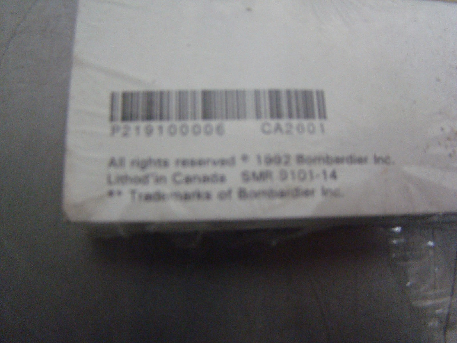 Sea-Doo 1992 Service Manual 5805-5851-5812-5860 4 Models Shop Manual 219100006