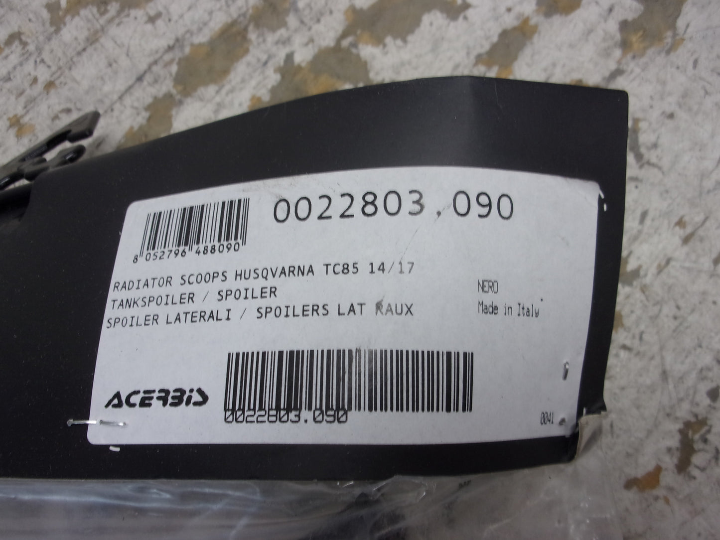 Husqvarna 2014-2017 TC85 NEW Acerbis Tank Spoiler Part# 0022803.090