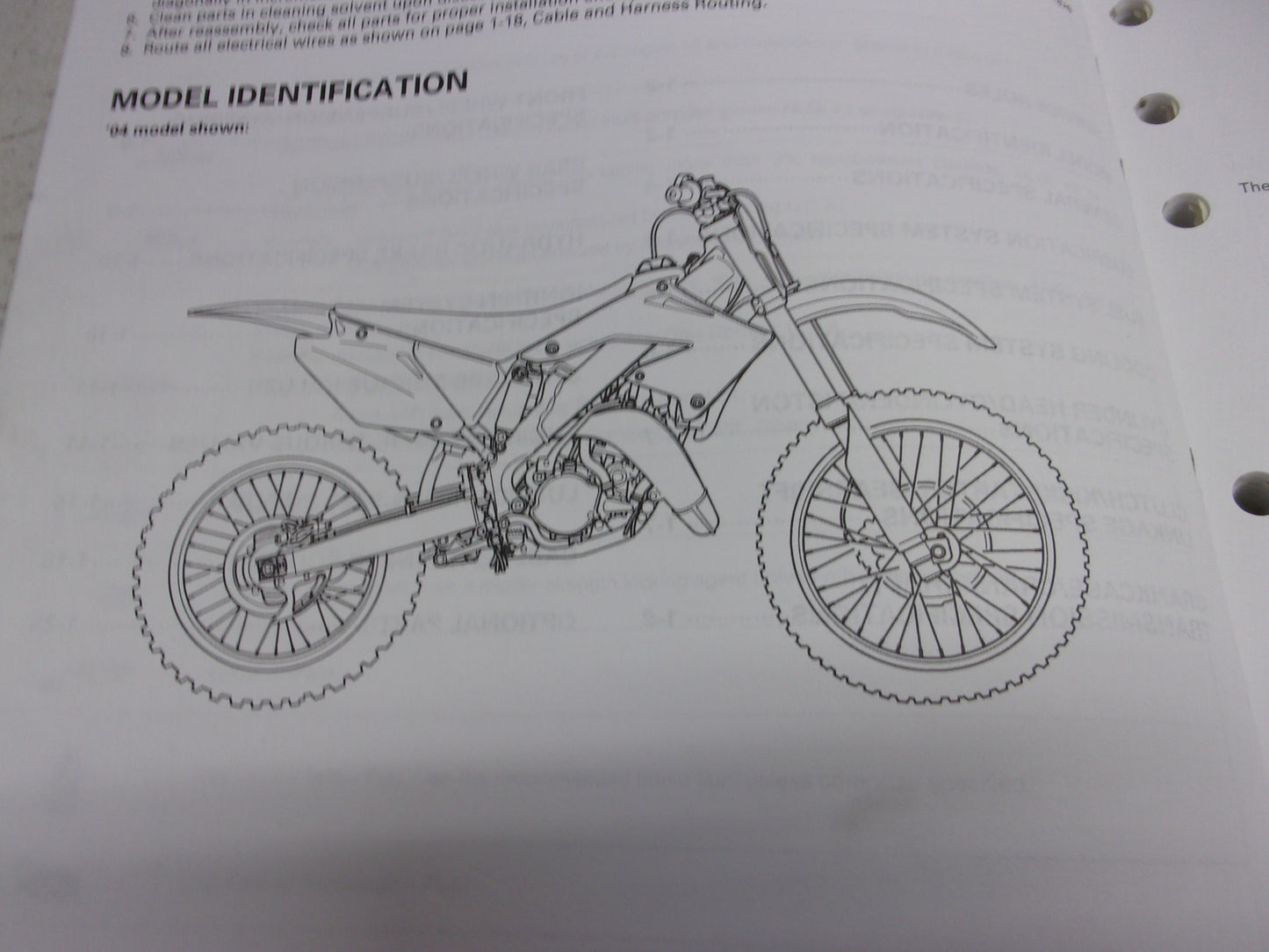 Honda Dirt Bike MX 2004-2007 CR125R OEM Service Manual Part# 61KSR03