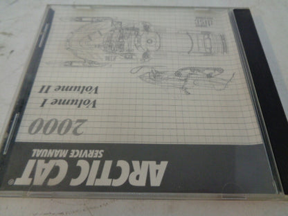 Arctic Cat 2000 Snowmobile Service Manual CD Disc Part# 2270-041