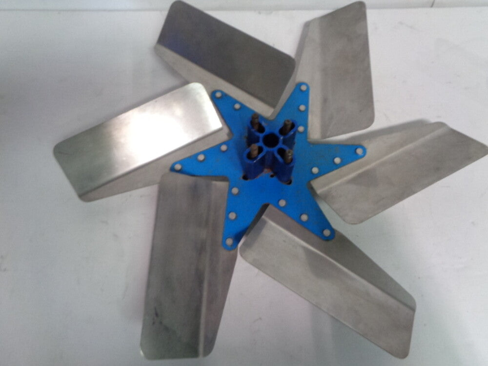 Chevy Muscle Car Aftermarket Performance Polished 6 Blade Fan
