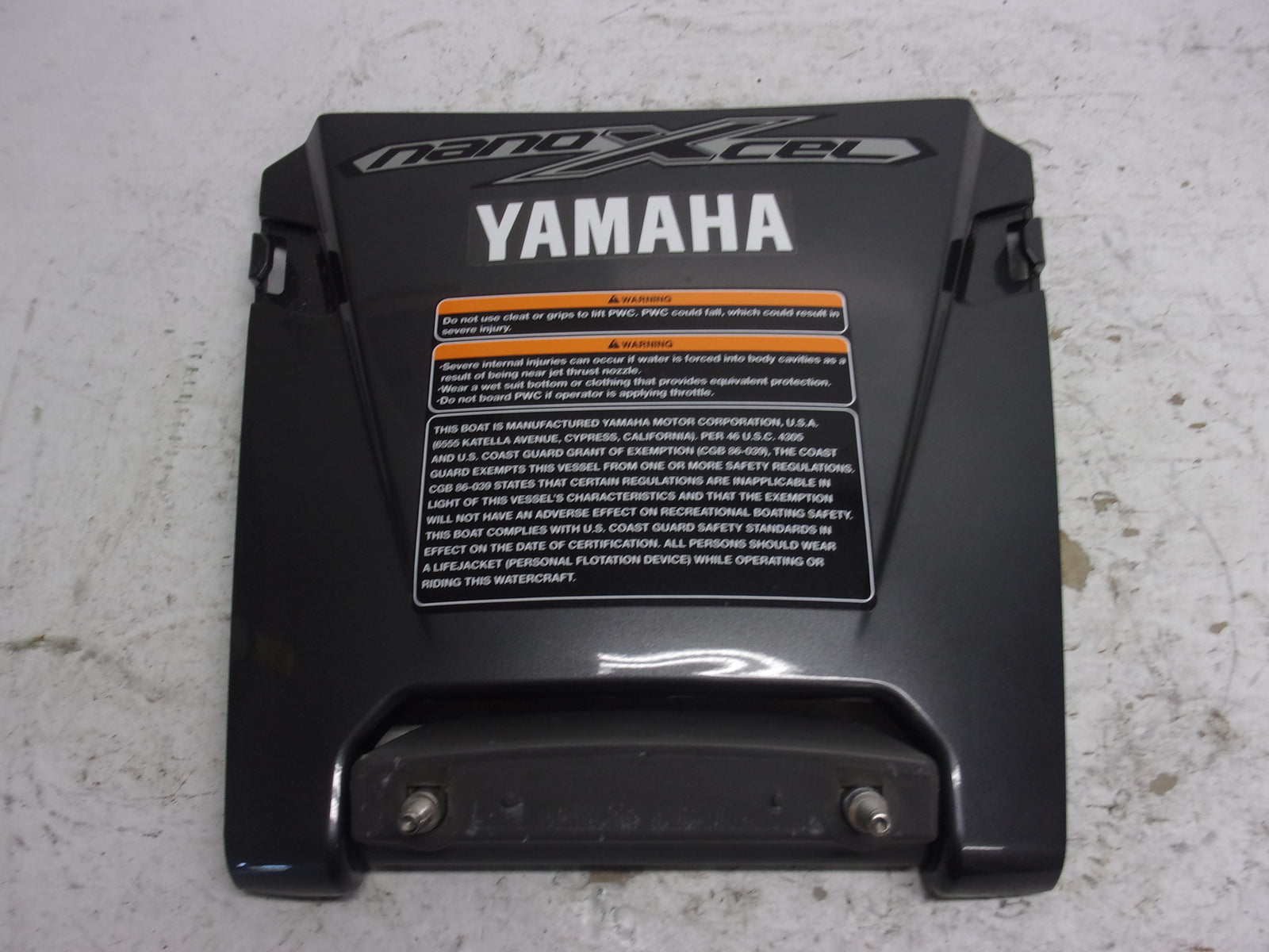 Yamaha Waverunner 2018-2023 FX Cruiser HO SVHO Pewter Locker Lid Part# F3X-U518M